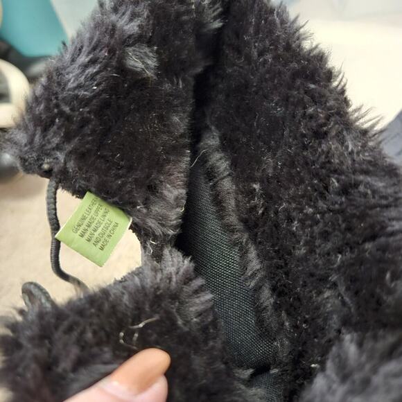 Womens Timberland MukLuk Style Boot Knee High Black Leather Nylon Pink Sole Sz 7 - Picture 10 of 13